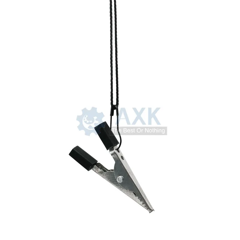 10pcs/lot Insulated Crocodile Clips Plastic Handle Cable Lead Testing Metal Alligator Clips Clamps 49mm DT287