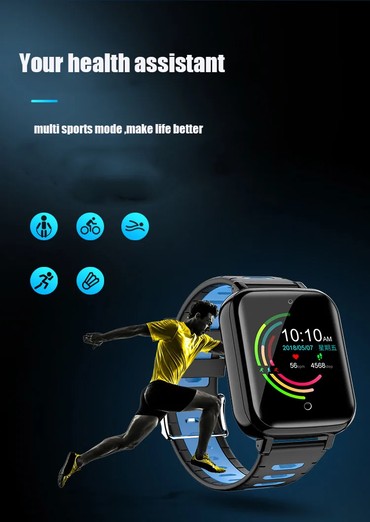 Детские умные часы IP68, gps, 4G, умные часы, Sim карта, wifi, Android, часы для мужчин, для плавания, стиль, новые модные наручные часы, 1,54 дюймов, pk dz09