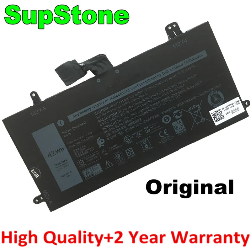 42Wh 7.6V Replacement Battery For Dell Latitude 5285 5290 2-in-1 | J0PGR FTH6F Compatible
