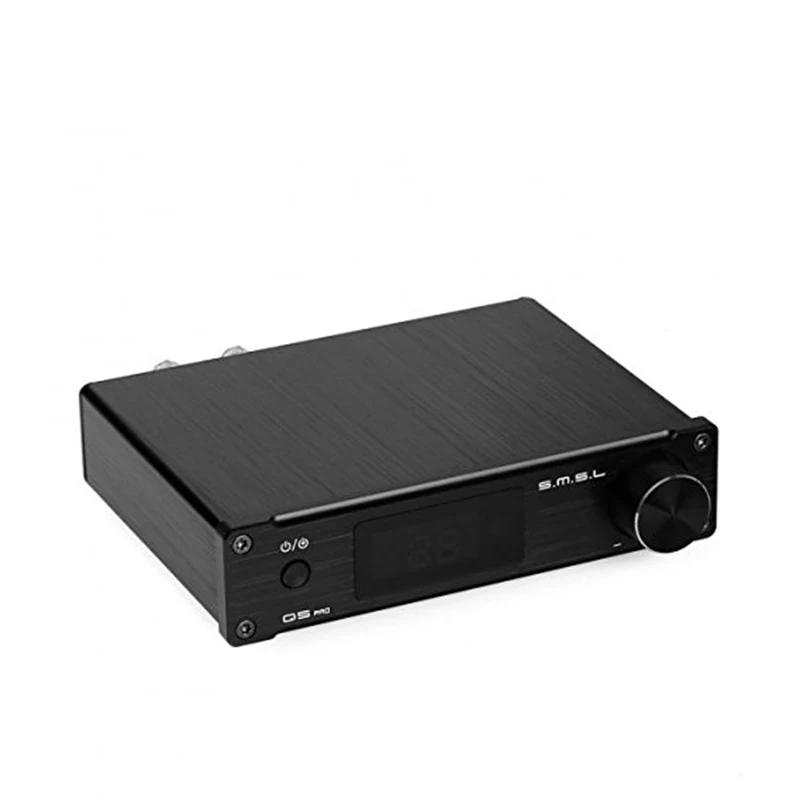 SMSL Q5 PRO 45 Вт* 2 192 кГц/24 бит чистый цифровой усилитель мощности с пультом дистанционного управления - Цвет: Черный