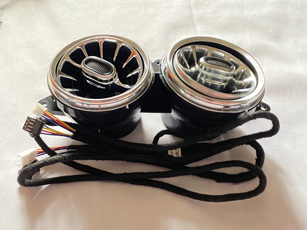 7/64 For Mercedes-Benz S-Class W222 LED Air Vent Ambient Light Condition Outlet Turbine Trim 3D Rotary Tweeter Ambient  Lamp mini cooper headlights