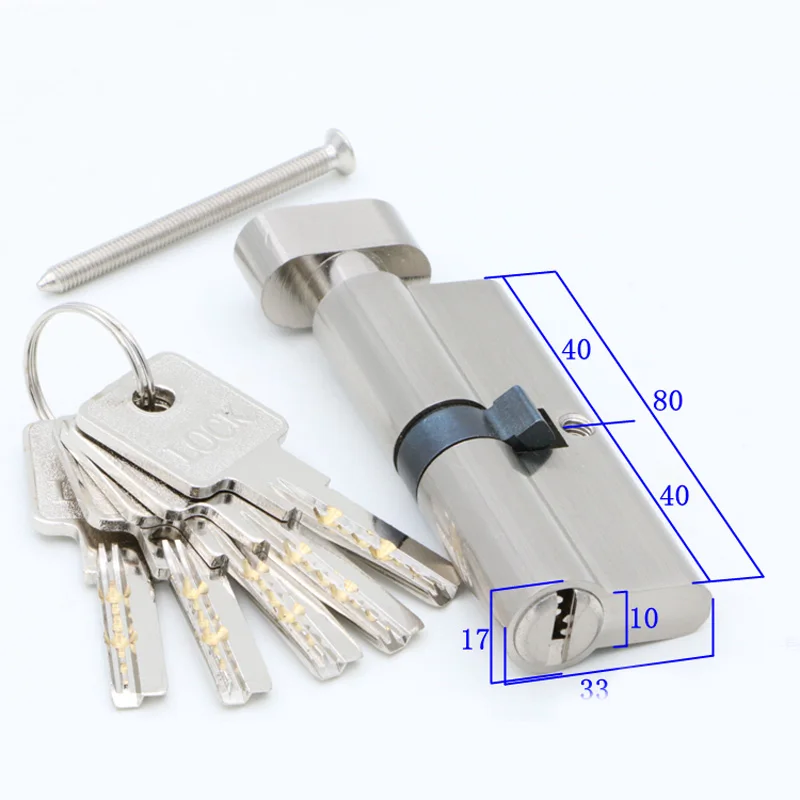 e vida, cilindro da porta, cobre Lock,