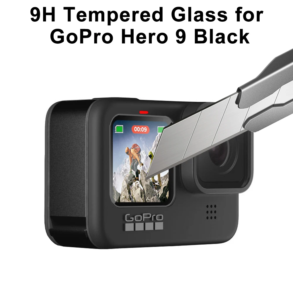 Description Picture 5 of itemSilicone Case for GoPro Hero 12 11 10 9 Black Tempered Glass Screen Protective Film Lens Cap Cover for GoPro9 12 Accessories