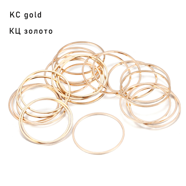Diameter 8-40mm Round Brass Closed Rings Connect Earrings Pendants Circle Earring Pendant Jewelry Accessories Findings