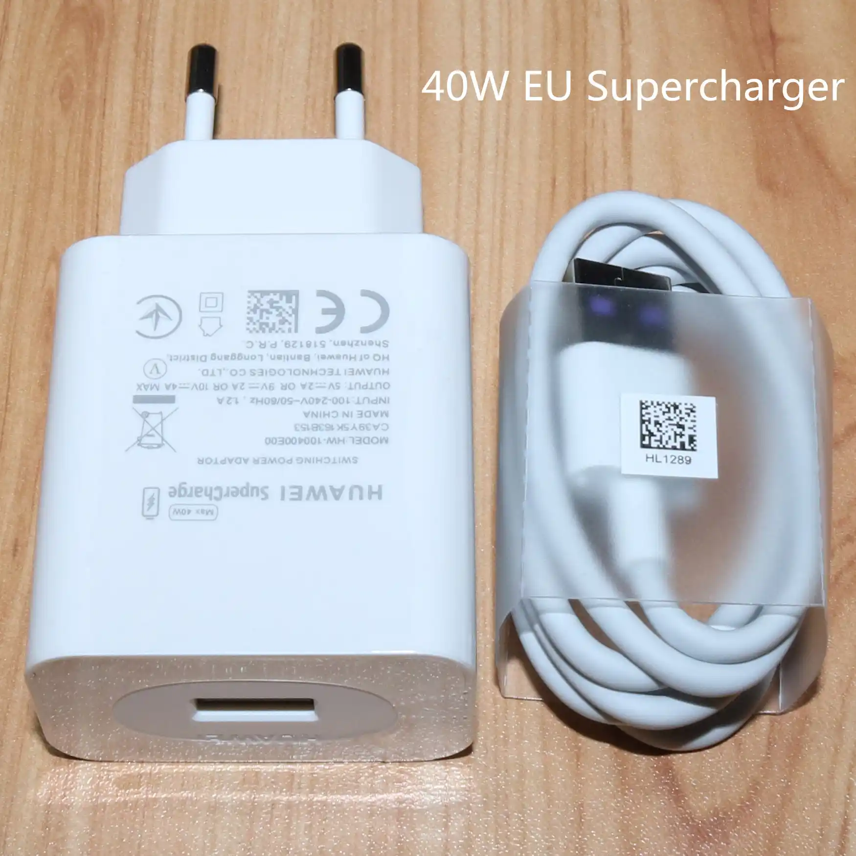 Original Huawei Nova 5T Charger adapte 40W SuperCharge Fast Charge 5A
