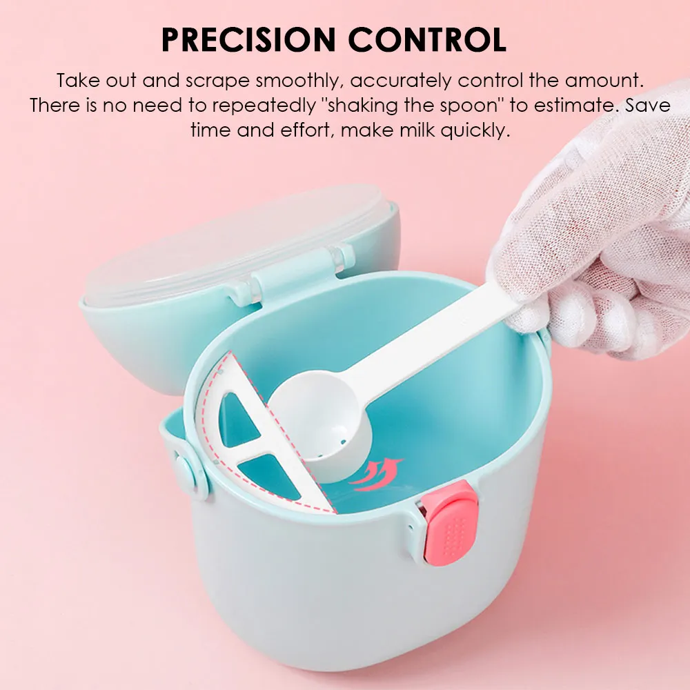 HAPPY MONKEY Portable Baby Food Storage Box EssentialInfant Milk Powder High capacity Box Toddle Snacks Container