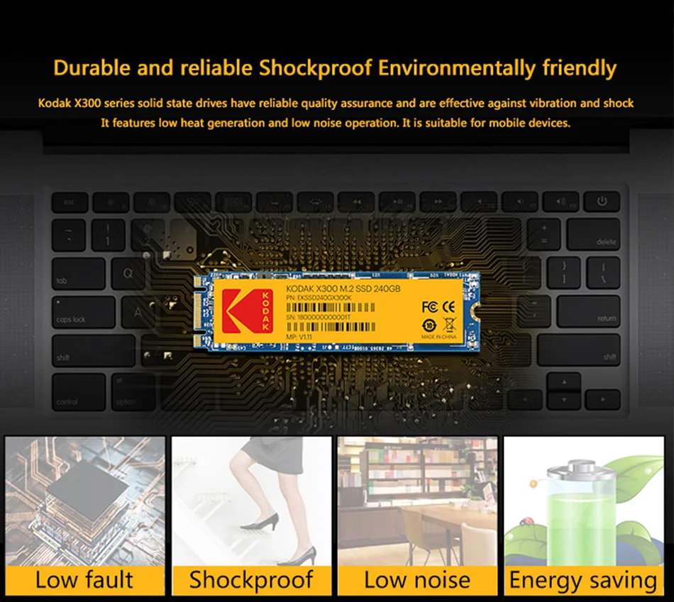 Kodak X300 M.2 SSD 120GB 240GB 480GB Solid State Disk SSD M2 PCIe Internal 2280 Hard Drive HDD for Laptop Tablets Desktop inland professional 240gb ssd