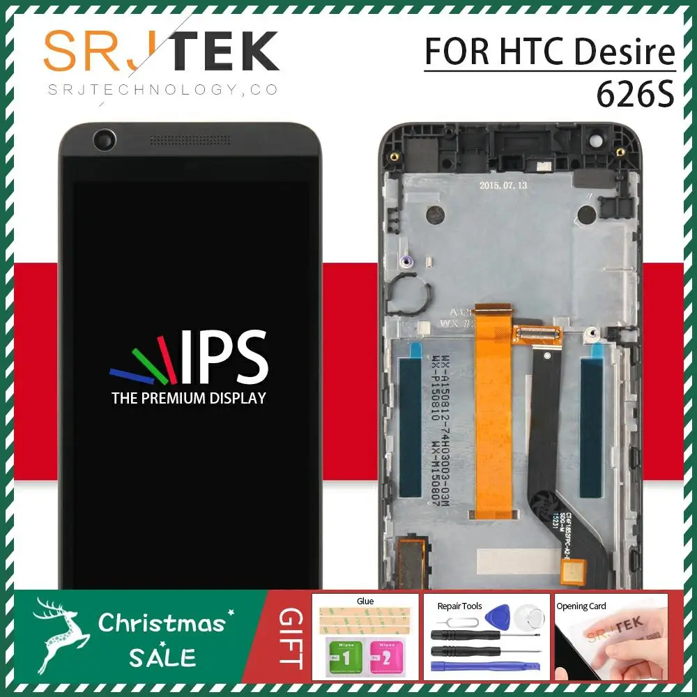 Srjtek экран для htc Desire 626S ЖК-дисплей сенсорный дигитайзер сенсор стекло 5,0 D626S ЖК-рамка(не подходит для 626 626G 626PH