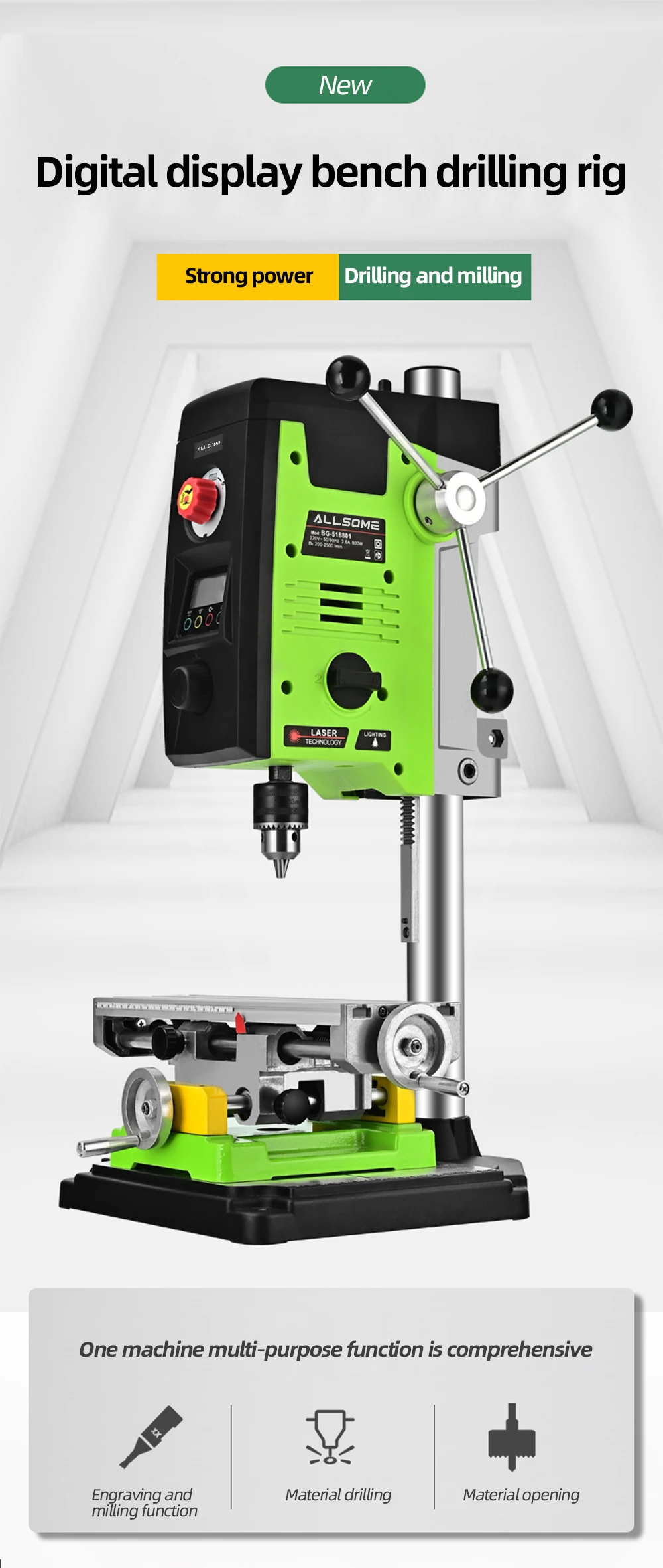 Станок Сверлильный Настольный Bg 518801 Купить