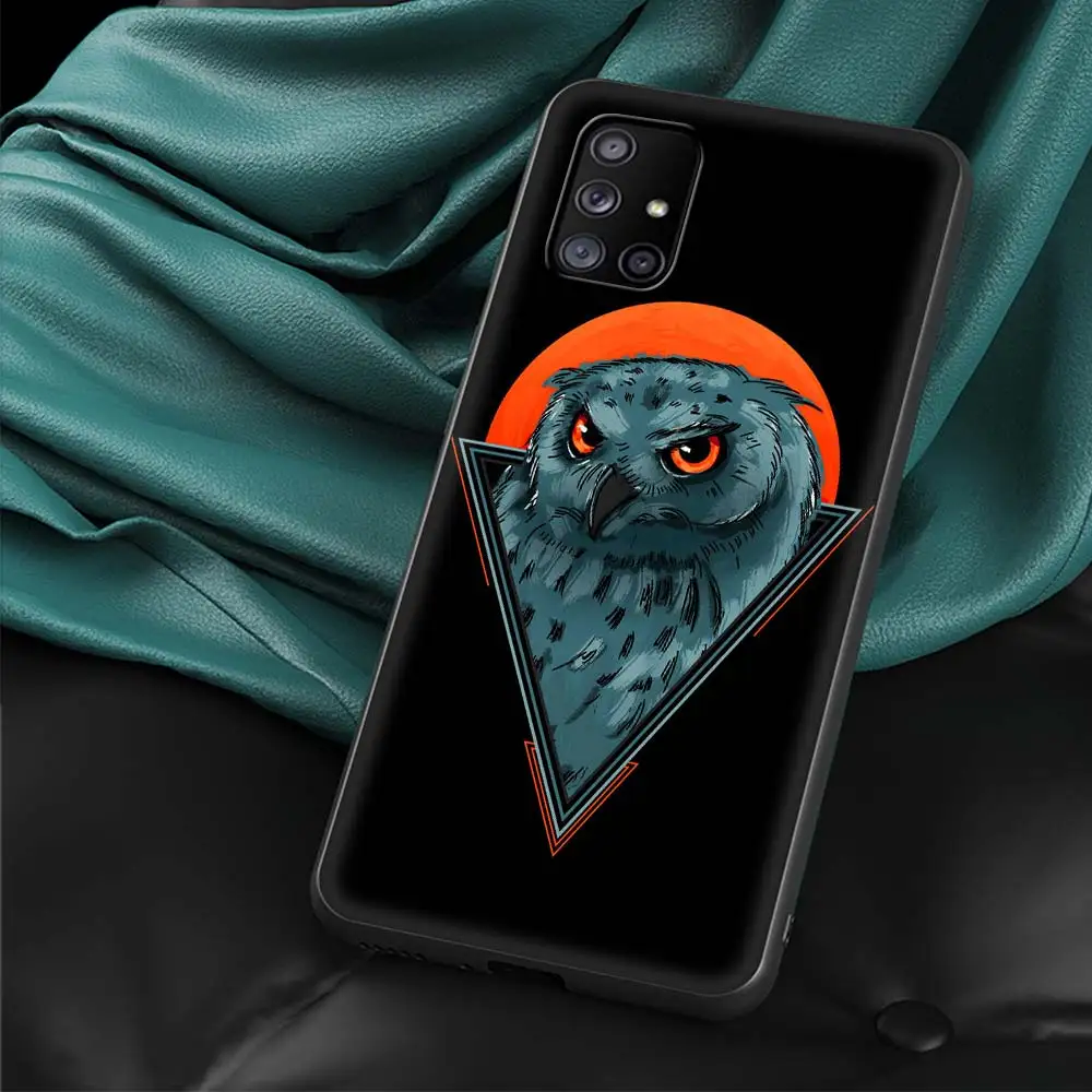 Adorable Owl and Fox Cartoon Silicone Phone Case