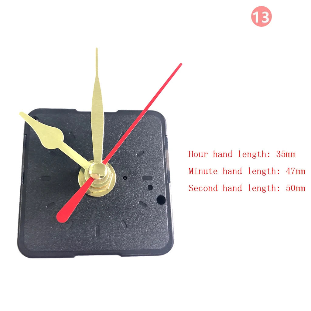 Set Wall Clock Movement Mechanism Clockwork with Hands Needles for DIY Wall Clock Repair Replacement Parts Kits 