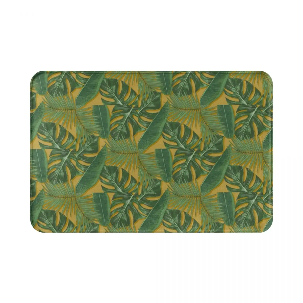 Tropical Leaves Polyester Doormat Rug carpet Mat Footpad Non-slip durable Corridor Kitchen Bedroom balcony toilet Living Room | Дом и сад