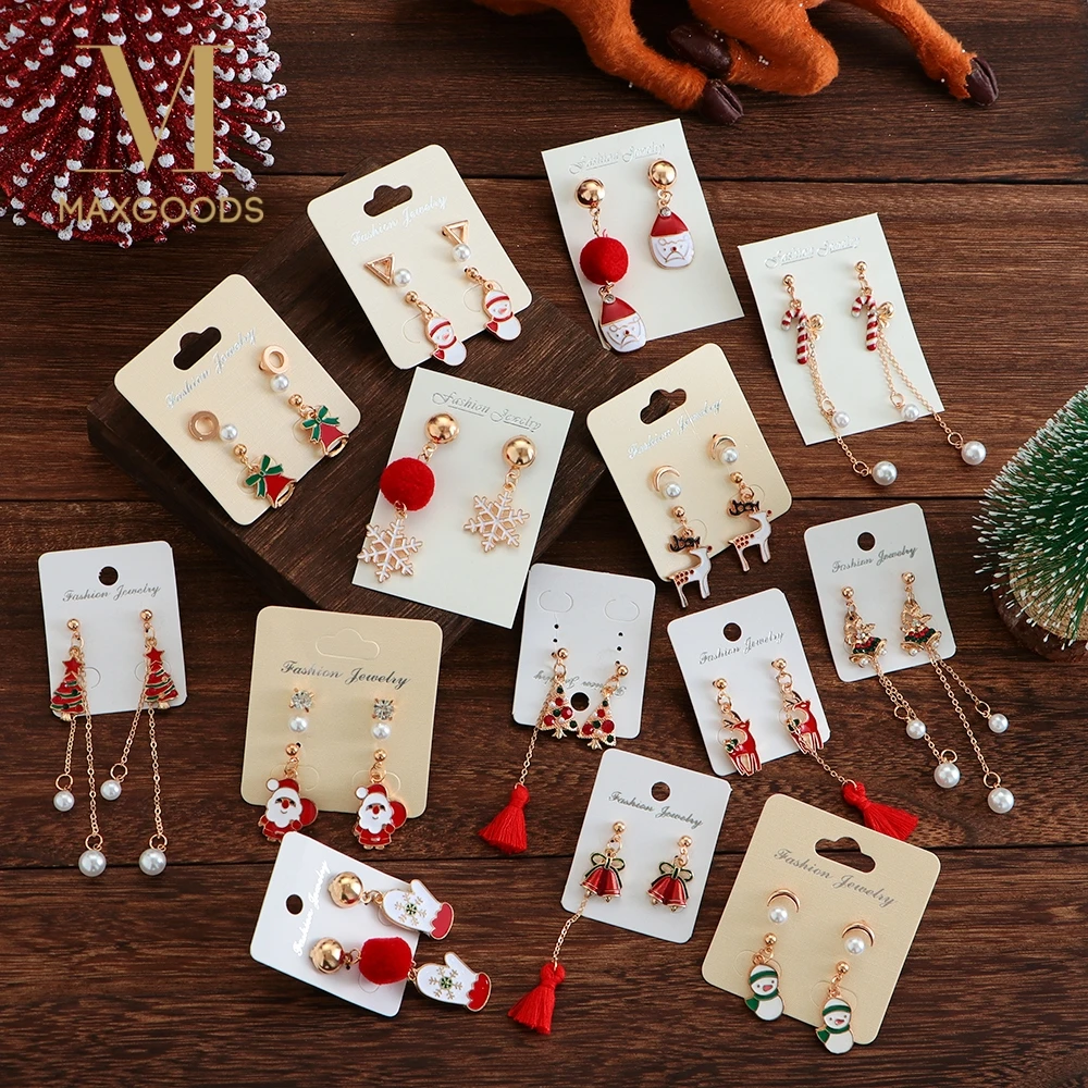 Длинные висячие серьги с кисточками женские маленькие оленями милые носки