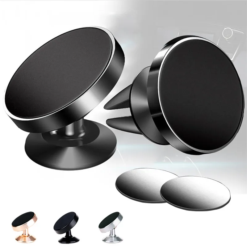 360 Rotable Air Vent Magnetic Holder for Mobile Phone in Car GPS Navigation Universal Bracket Stand