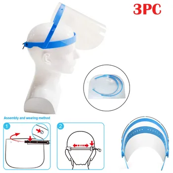 

Dust-proof Mask Face-shield Protection From Spray Splatter Adjustable So It Fits Transparent Masks Kitchen Cook Full Mask #30
