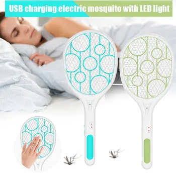 

Quash Pest Rechargeable USB Electric Mosquito Swatter Insect Fly Handheld LED Swatter Lamp
