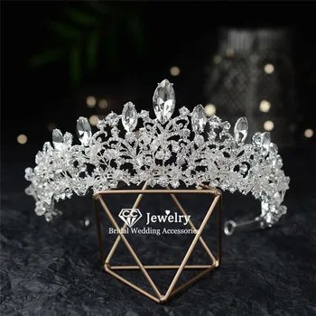 

CC Hairband Crown Tiara Cubic Zircon Wedding Hair Accessories for Women Bridal Princess Crowns Shine Rhinestone Hairwear HG797