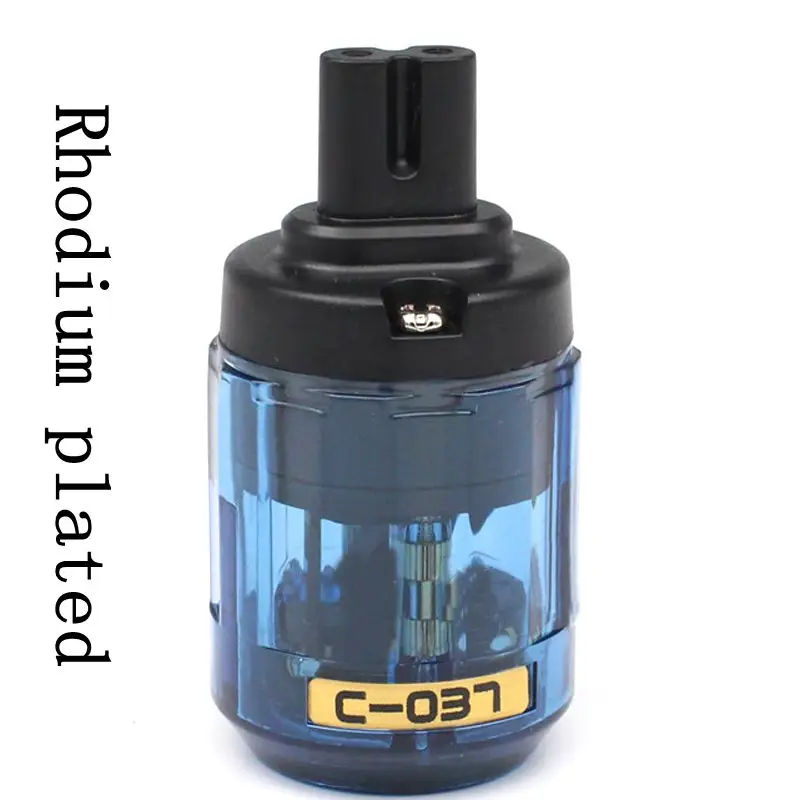 

1pcs Rhodium plated Audio UK/EU/US/AU power cable IEC connector socket plug adapter Figure 8 AC Power Adapter Connector