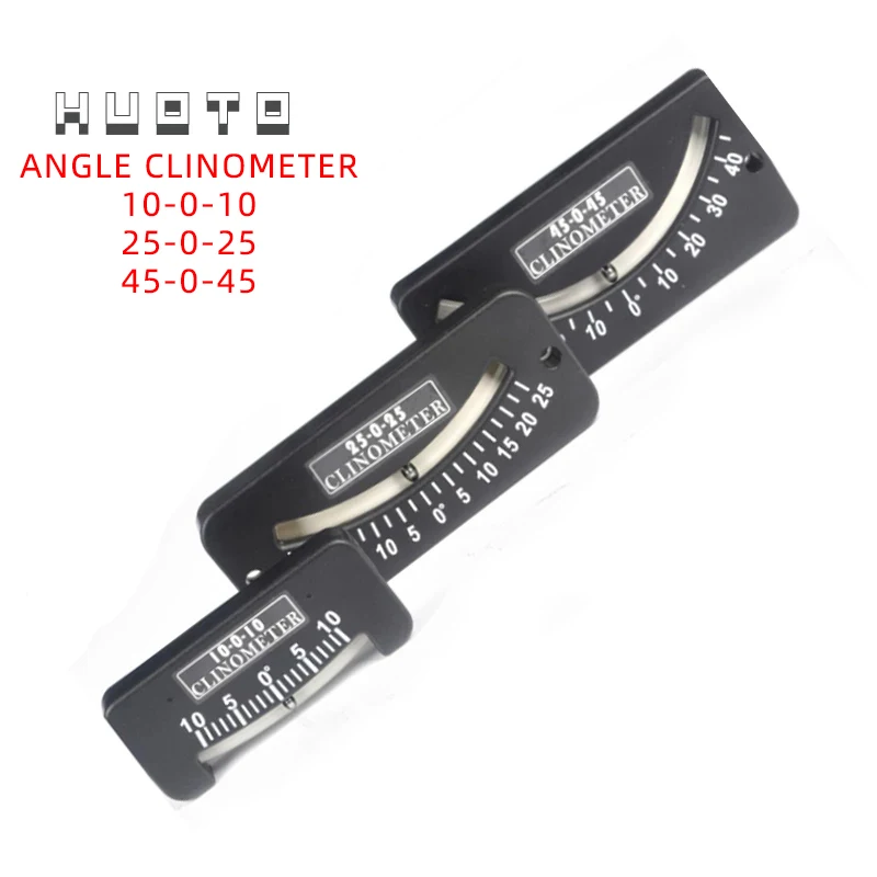 Inclinometer Mini Protractor Angle Indicator Measuring Instrument Tilt Gauge Slope Locator Meter 45-0-45 25-0-25