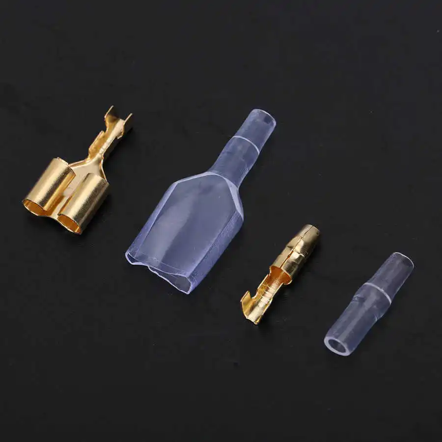 20 Set 1-2 Female/Male Crimp Terminal with Sleeve Brass Flame Retardant | Дом и сад