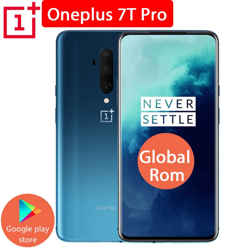 Оригинальный мобильный телефон OnePlus 7T Pro с глобальной прошивкой 8 ГБ 256 Snapdragon 855 Plus 6