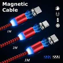 Супер магнит сильный USB кабель 1 м/2 м/3 м зарядный кабель для samsung Galaxy S8 Plus S7 Edge+ huawei Honor V8 V9 V10 Android iOS
