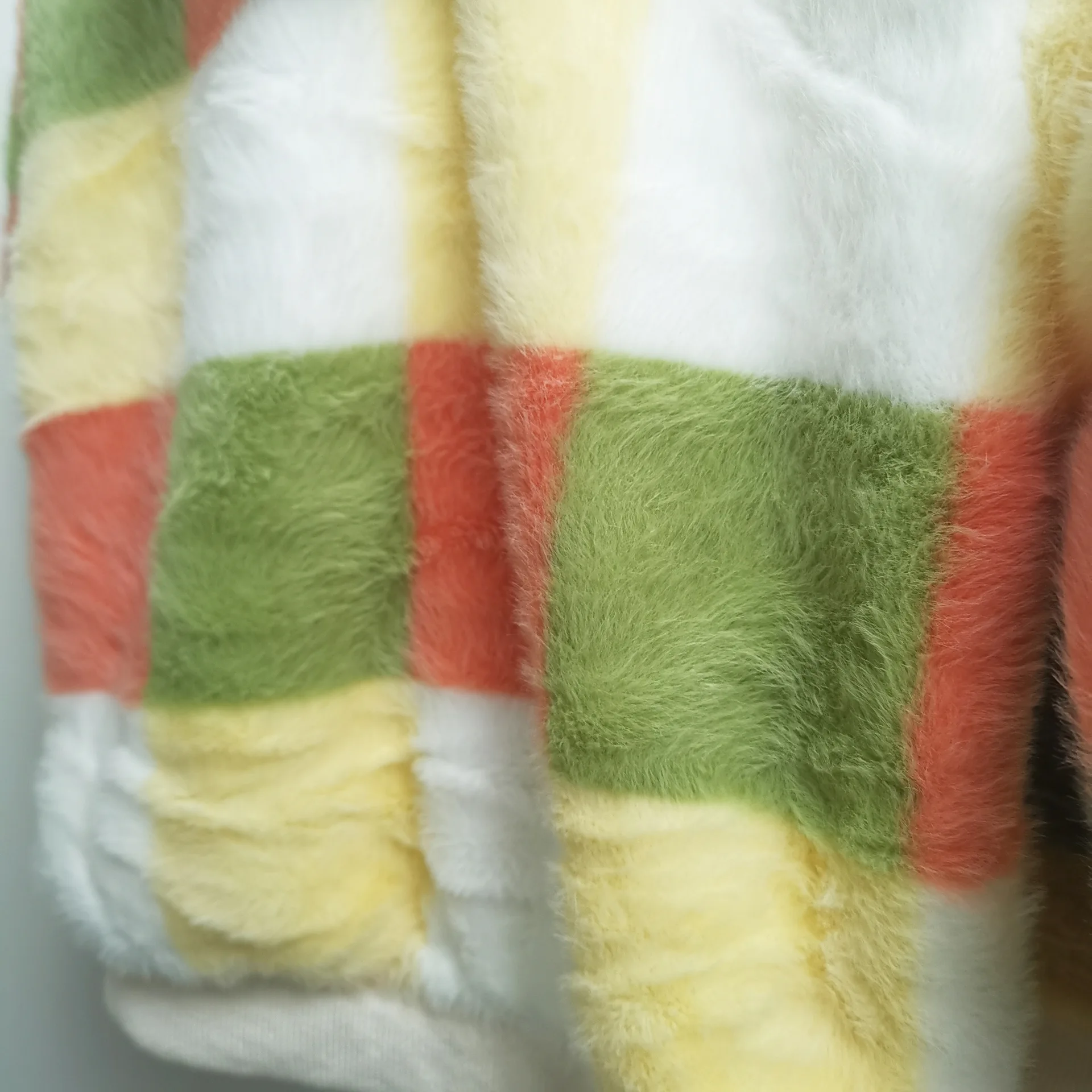 

Autumn And Winter Girls Pure Cotton Casual Stitching Color Western Style Plaid Ferrets rong mao yi Fashion Child