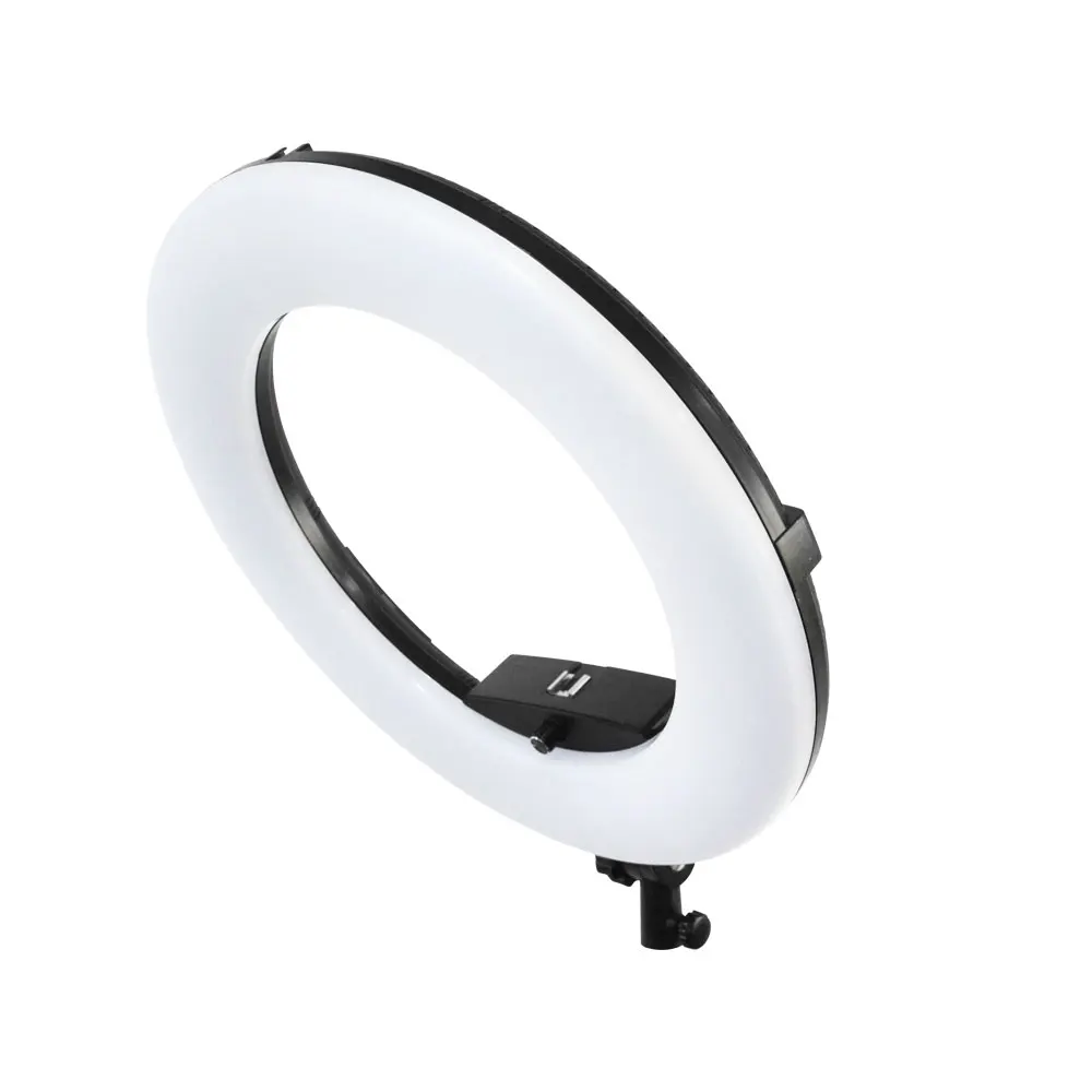 Yidoblo FD 480II black Bi color Photo Studio Ring светильник LED Video Lamp Day ing 96W 5500K 480LED цифровые лампы s|ring