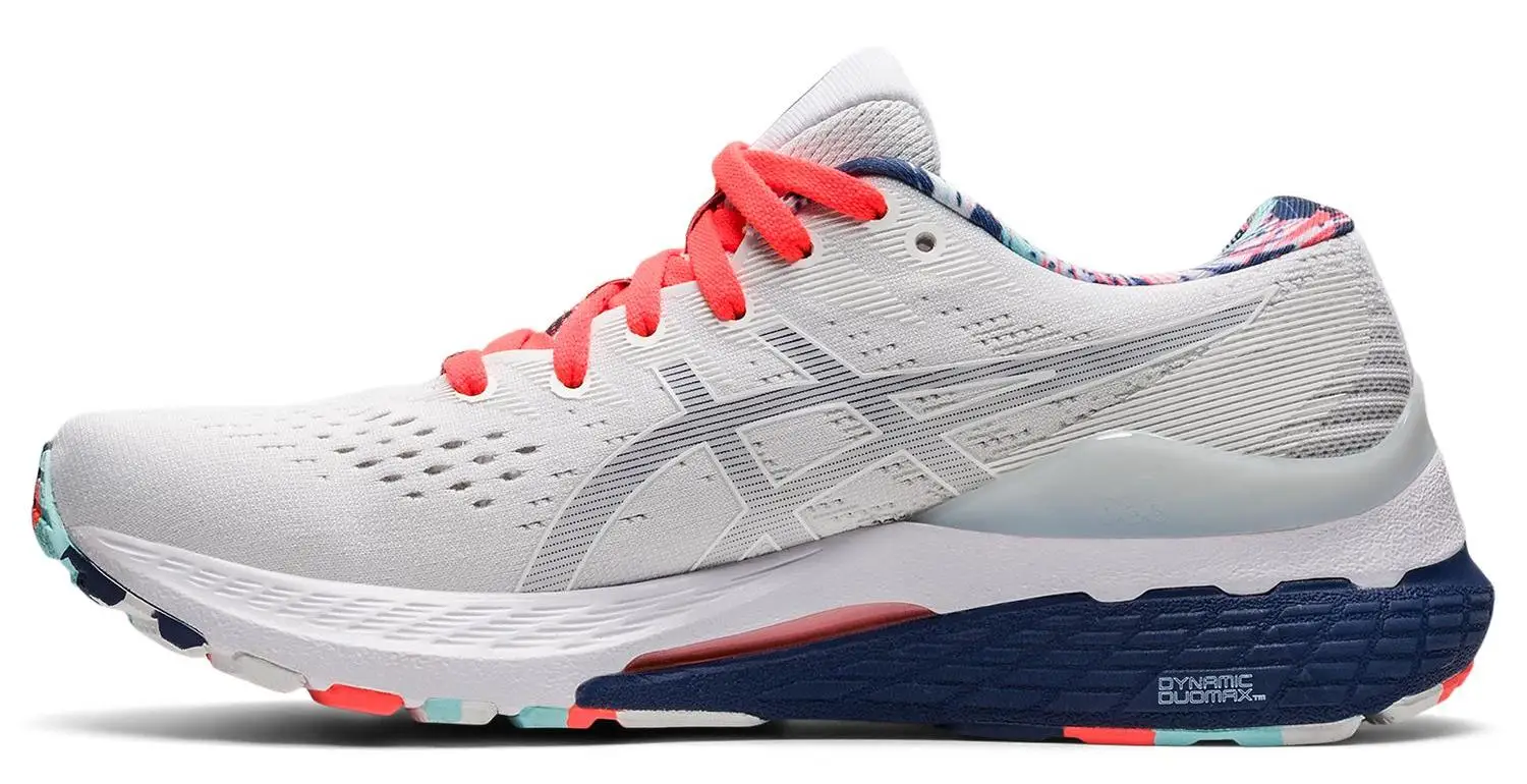 Беговые кроссовки Asics Gel Kayano 28 White/Thunder Blue (US:8) - купить по  выгодной цене | AliExpress