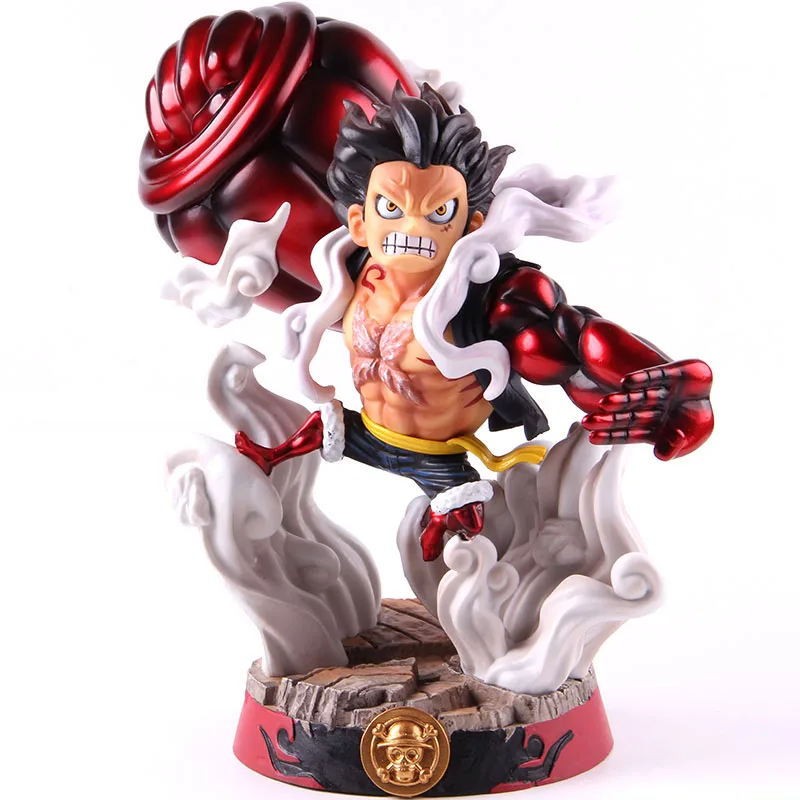 One piece gear 4 Luffy Monkey D Luffy gear большой пистолет ПВХ фигурка Коллекционная модель игрушки Аниме Кукла подарок для мальчиков - Цвет: no colorful box