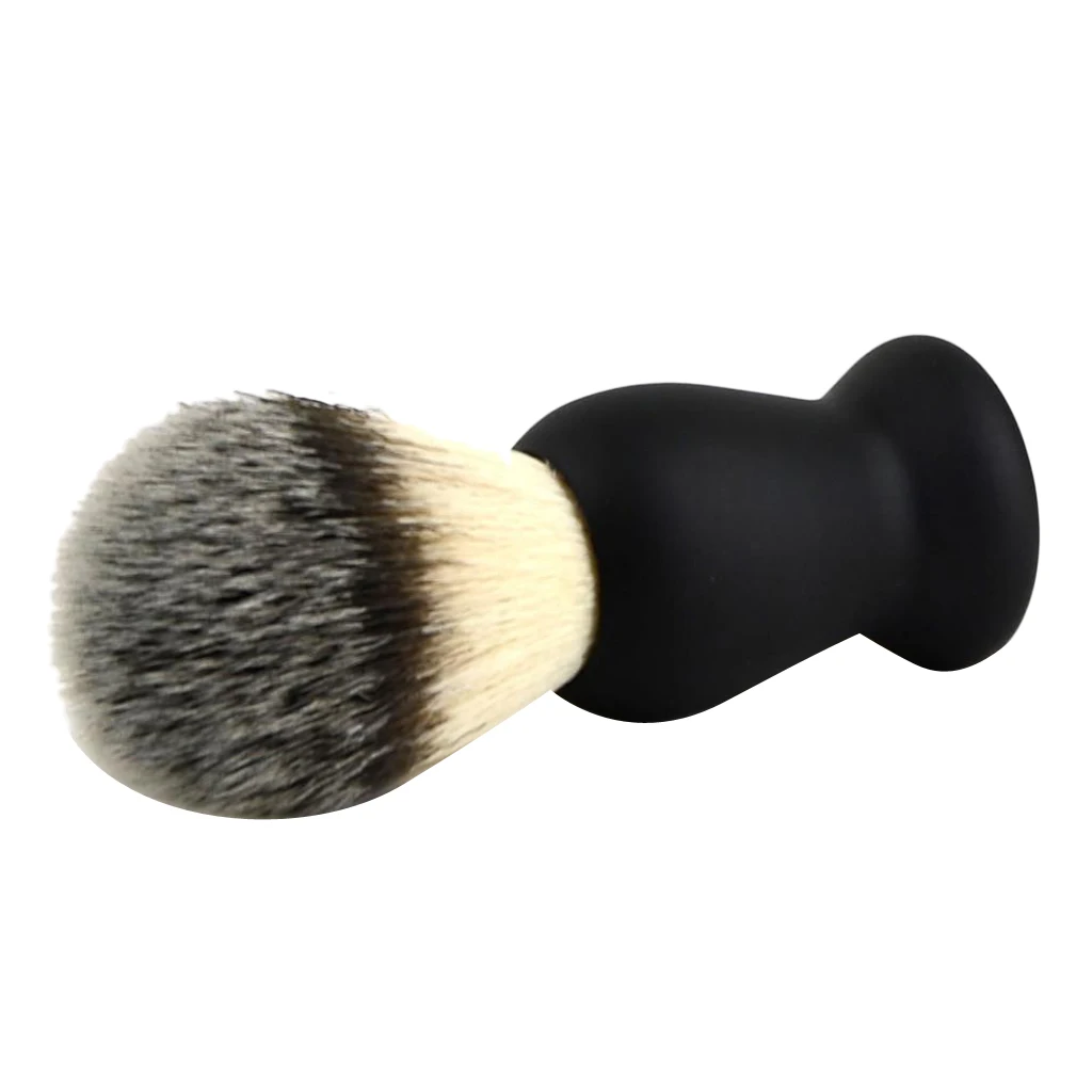 Men Shaving Soft Brush / Hair Removal Beard Moustache Whiskers Cleaning Tool with ABS Handle for Personal Care