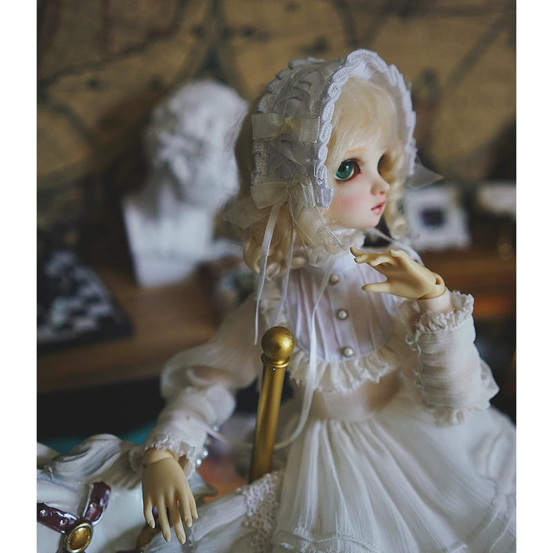 Платье BJD 1/3 1/4 bjd светильник белое винтажное платье для 1/6 гигантская кукла