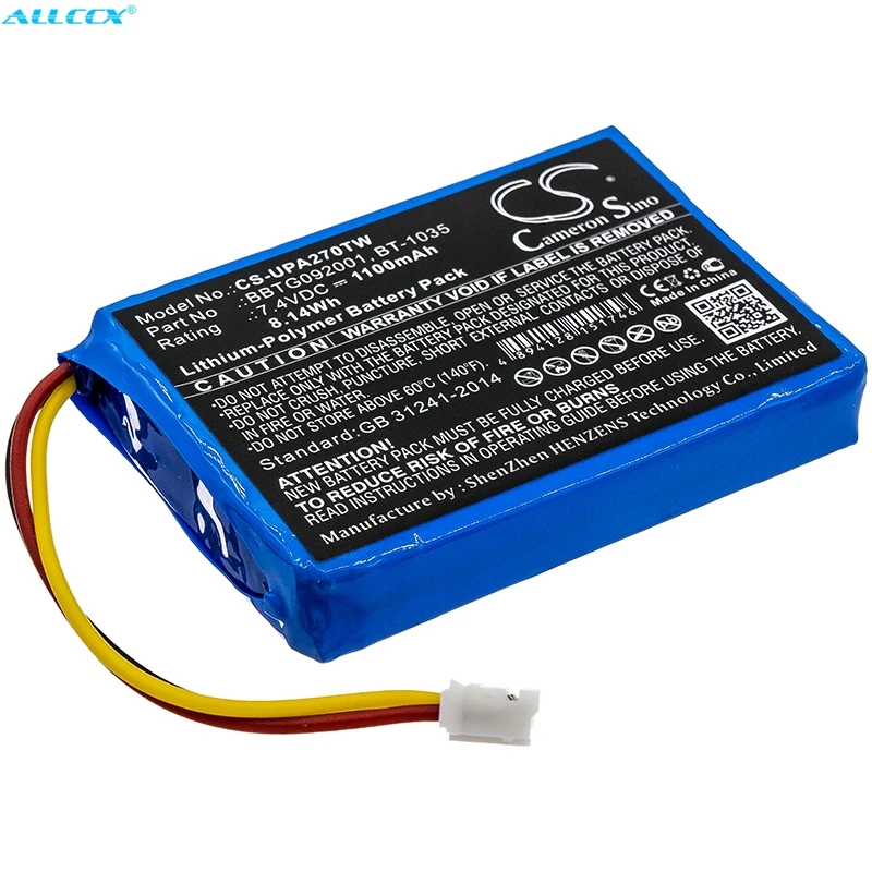 Bt-1035 para Uniden Cameron Sino Bateria Atlantis 270 1100mah Bbtg092001 - Image 5