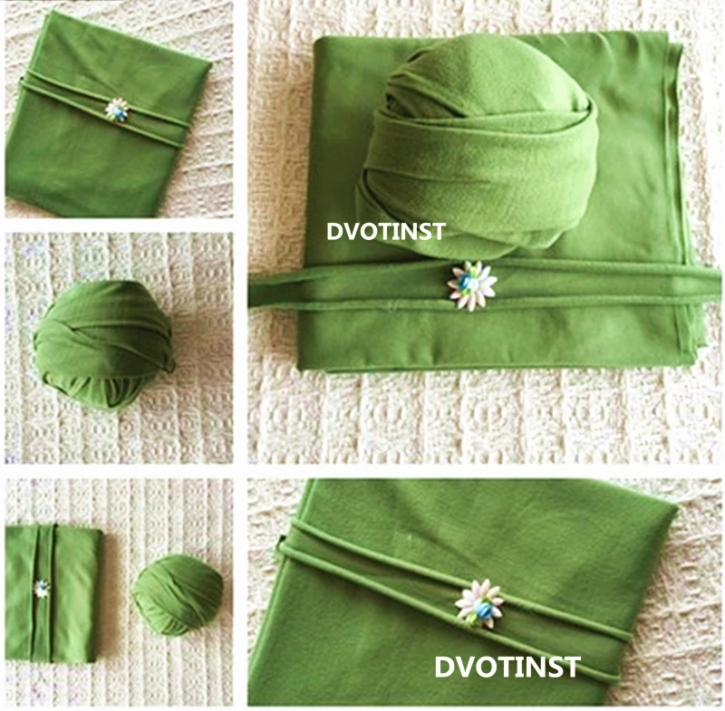 Green Dvotinst/реквизит для детской фотосъемки, одеяло, обертывание, головной убор, аксессуары для фотосъемки, реквизит для студийной фотосъемки - Цвет: Green