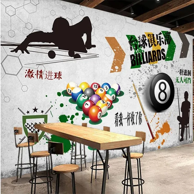 Papier peint Photo étoile de Basketball sur mesure, décor Mural industriel  pour cour de Gym, décoration de chambre à coucher 3D - AliExpress