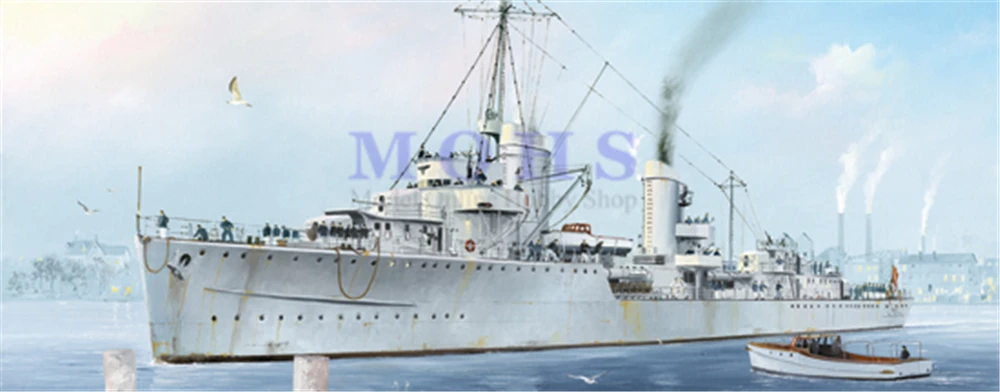 Trumpeter масштабный корабль 1/700 05793 немецкий Zerstorser Z-7 Сборная модель наборы модульный