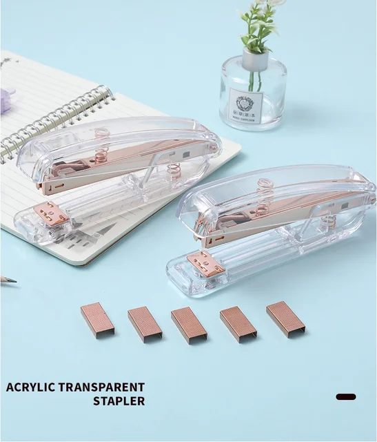 Rose Gold Scissors and Stapler Set - Scissors and Stapler with 1000  Staples, Luxury Set of Rose Gold Office Supplies & Desk Accessories 