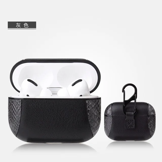 BER-LK0098 Для Air Pods Pro Чехол для зарядки для Airpods Pro Bluetooth беспроводная гарнитура бизнес из искусственной кожи Футляр для наушников Жесткий ПК - Цвет: BER-LK0098