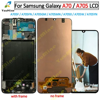 

For Samsung Galaxy A70 A705 LCD Display Touch Screen Digitizer A705F A705F/DS Assembly Replacement Parts For SAMSUNG A70 LCD