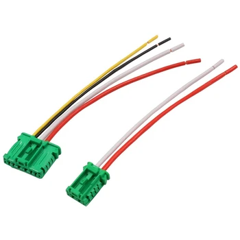 

WSFS Hot 2Pcs Plug Connector Wiring Harness for Heater Blower Resistor 6441.L2 7701048390 7701207718