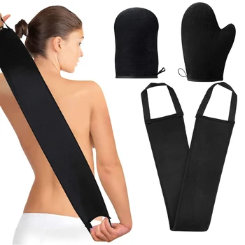 Guanti abbronzanti guanto abbronzante autoabbronzante applicatore per il corpo guanto abbronzante per crema per la schiena autoabbronzante crema solare autoabbronzante pulizia del corpo 1