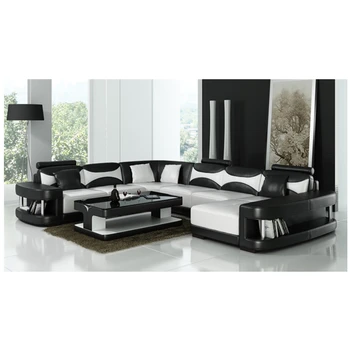 

Contemporary design leather sofa 0413-F3001