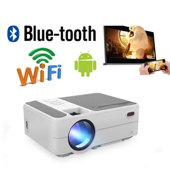 

500D+AB Mini Portable Full HD Projector Wifi Bluetooth Android Home Theater Beamer Party LED Proyector For Smartphone Gaming