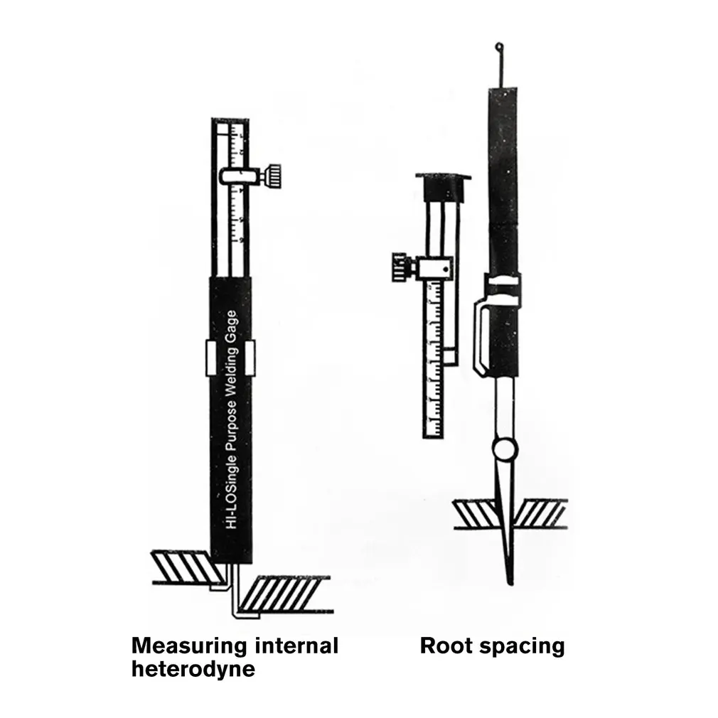 Welding Inspection Ruler Hi-Lo Special Welding Measuring Instrument Small High And Low Gauge Multi-function Gauge