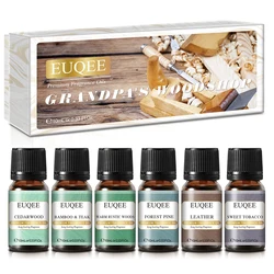 Aromatic Indulgence Fragrance Oil Gift Set - 6 Luxurious Scents - 10ml (Grandpa Woodshop)