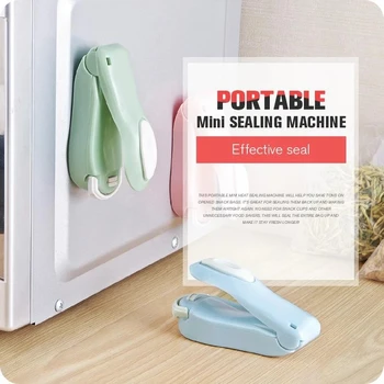 

Portable Heat Sealer Plastic Bag Storage Packet Mini Sealing Machine Handy Sealers Easy Resealer for Food Snack Kitchen Gadget
