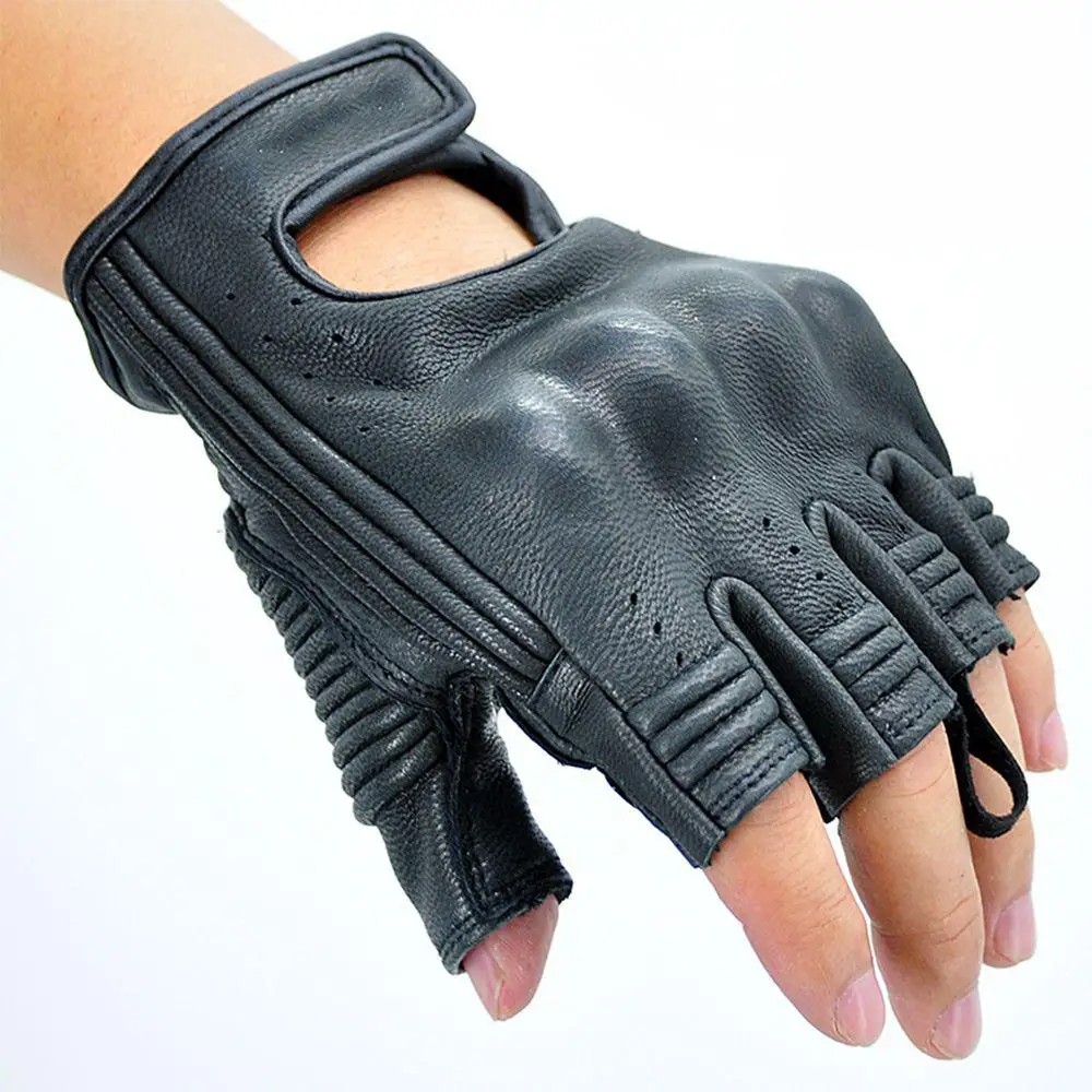 

Motorcycle Gloves Men Protective Summer Half Finger Breathable Racing Gloves Cross-country Anti-fall Breathable Shock Absorbed