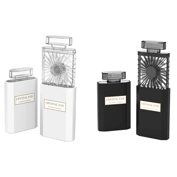 

Top Sale 2x Lady Handheld Fan, Rechargeable Small Personal Fan Powerful Pull-Out Portable Fan White & Black