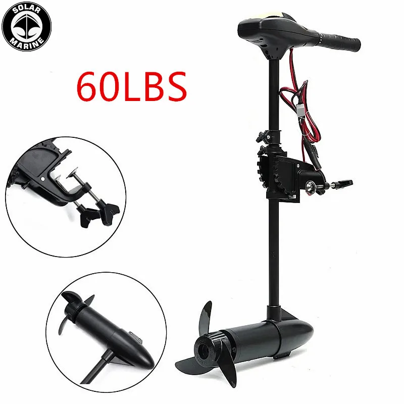 60Lbs 12V Motore Elettrico A Traina 580W Motore Fuoribordo Per Barca D'Assalto Gonfiabile Kayak Da Pesca Canoa Gommone In Vendita