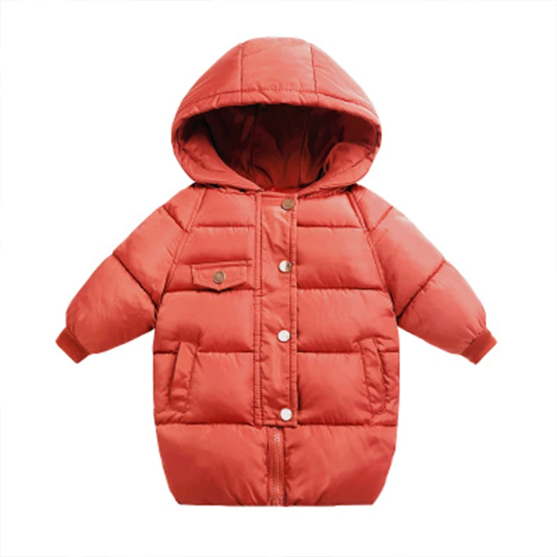 

Children Fashion Outerwear Winter Hooded Coats Baby Girls Clothes Toddlres Outdoor Snowing Windproof Warming Down Cotton Jackets
